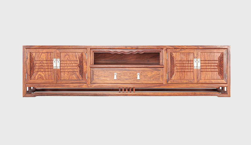 安顺刺猬紫檀电视柜低柜现代中式全实木电视柜客厅高低柜